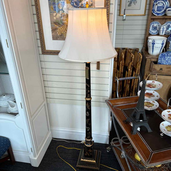 Black Floral Chelsea House Floor Lamp