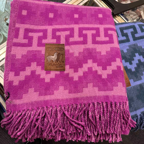 Pink Alpaca Throw