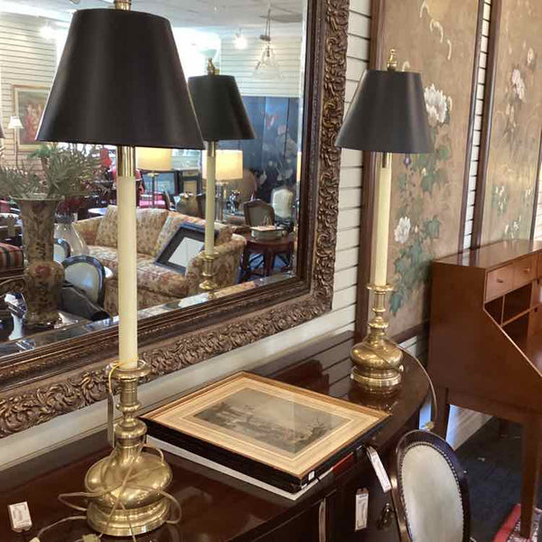 Pair Of Brass Base Frederick Cooper Lamps