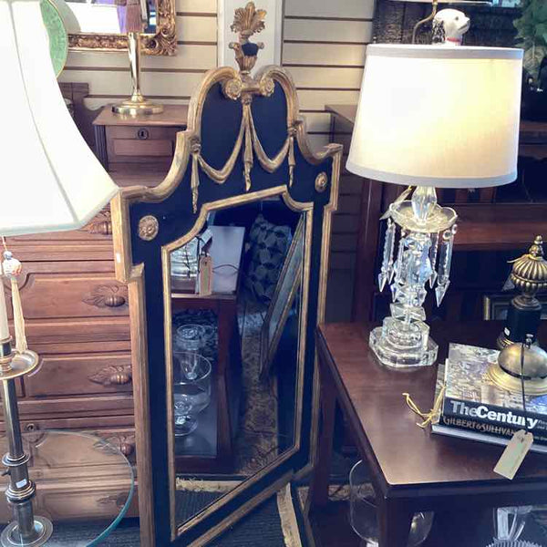 LaBarge Mirror with Black & Gold Frame