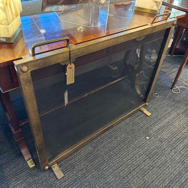 Brushed Bronze Fireplace Screen