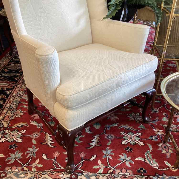 Cream Wing Back Chair