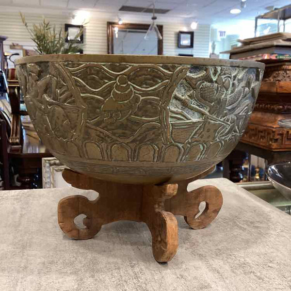 Vintage Chinese Brass Bowl