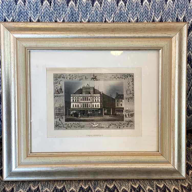 Engraving of Cirque Olympique, Parisian Theater/Circus Venue