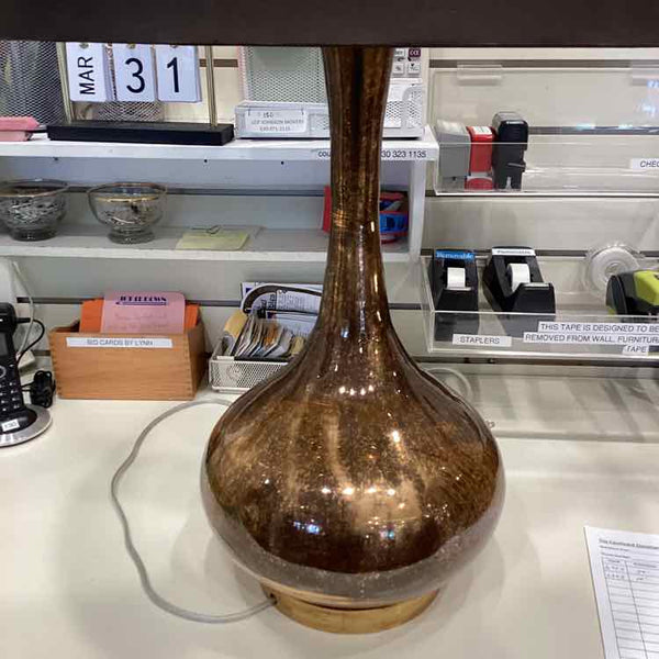 Bronze Colored Glass Lamp