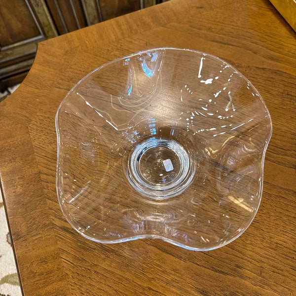 Simon Pearce Scalloped Glass Bowl
