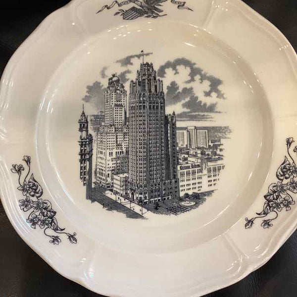 4 Wedgwood Chicago Souvenir Trasferware Plates