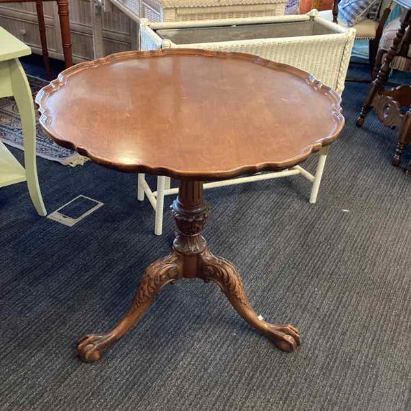 Pie Crust Top Table With Ball Claw Feet