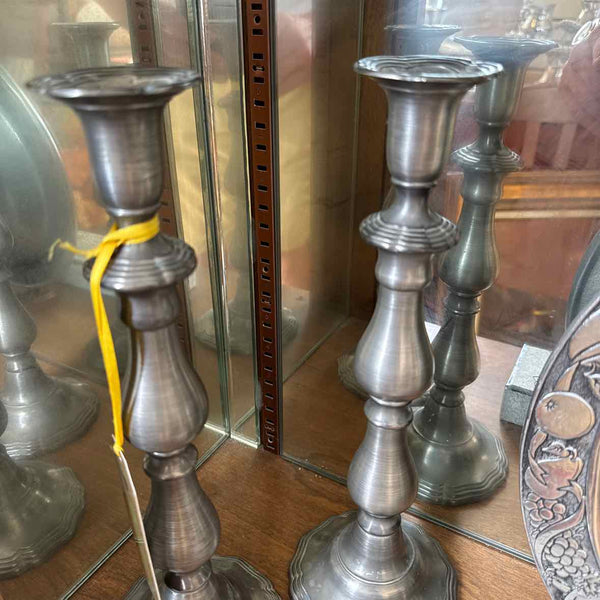 Pair of Pewter Candlesticks