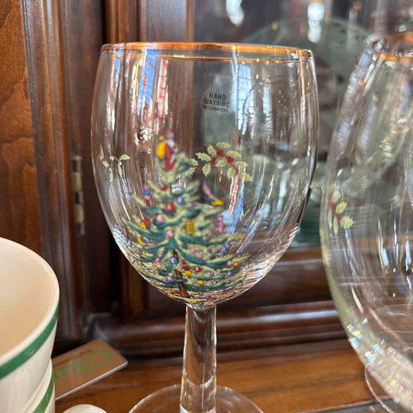 8 Spode Wine Glasses