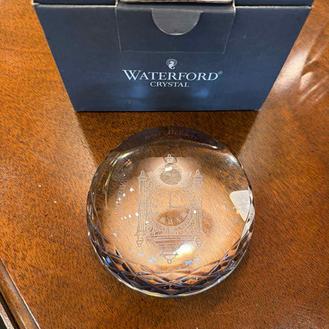 Marshall Fields Waterford Paperweight w/Box