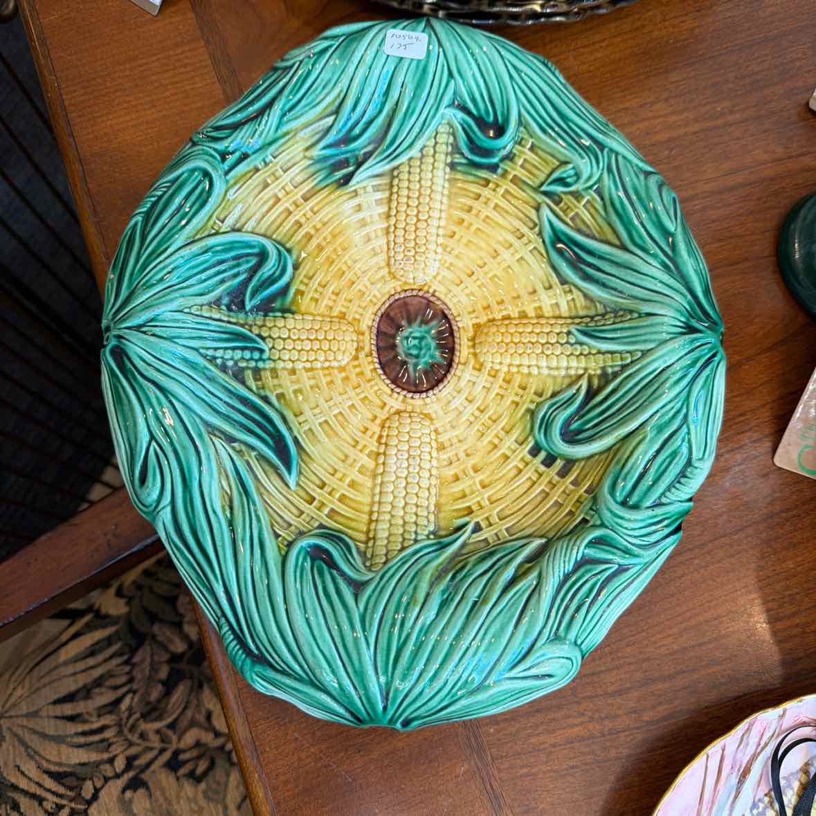 Majolica Corn on the Cob Platter