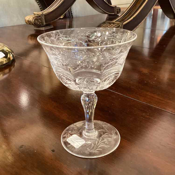 Webb Corbett Crystal Sherbet Glasses - Set of 9