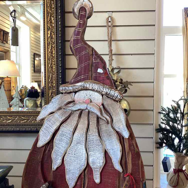 Standing Wooden Santa