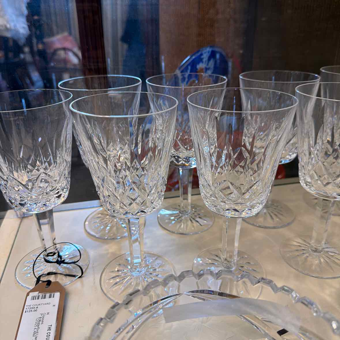 9 Waterford Lismore Water Glasses