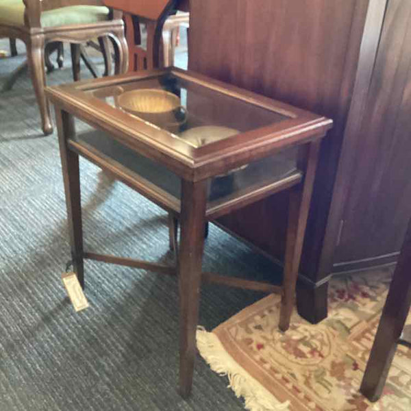 Glass Top Display Table
