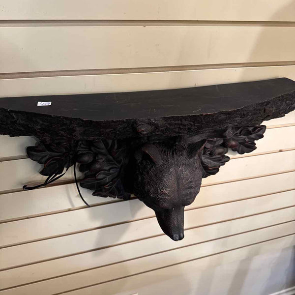 Bear Shelf (Resin) Acorns/Leaves