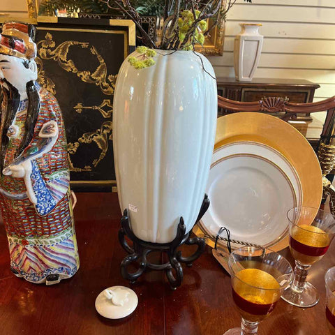 Asian Vase With Stand