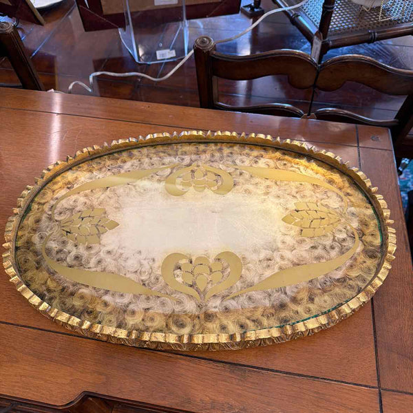 Oval Glass Serving Tray