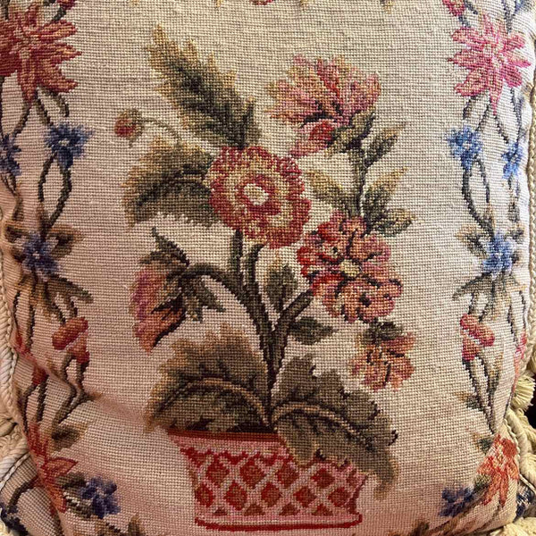 Needlepoint Planter Picture Pillow