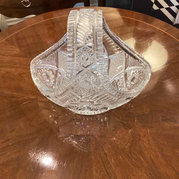 Cut Glass Basket