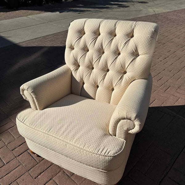 Cream Tufted Back Chair - Ethan Allen