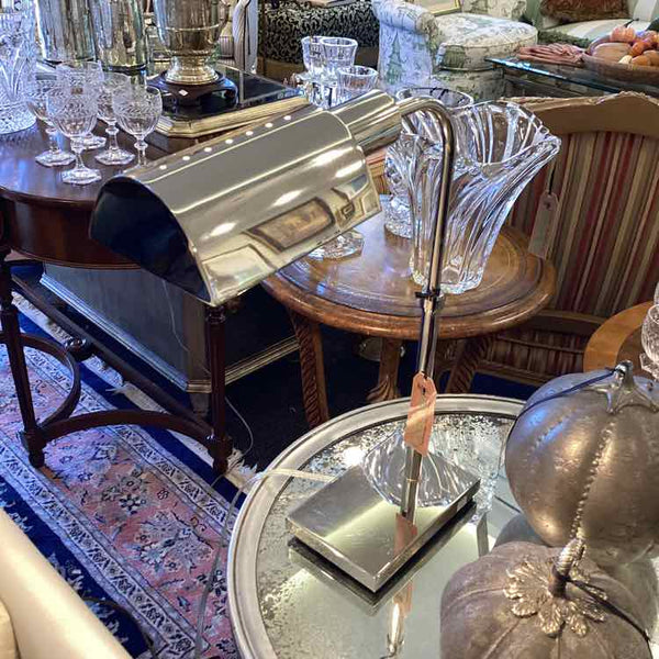Silver Adjustable Desk Lamp