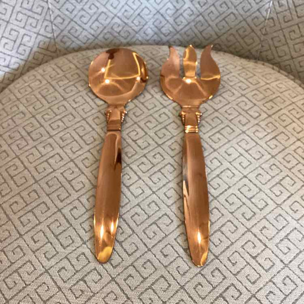 Copper Mid-Century Salad Set