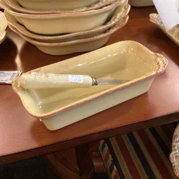 Casafina "Madiera Harvest" Butter Dish with Spreader