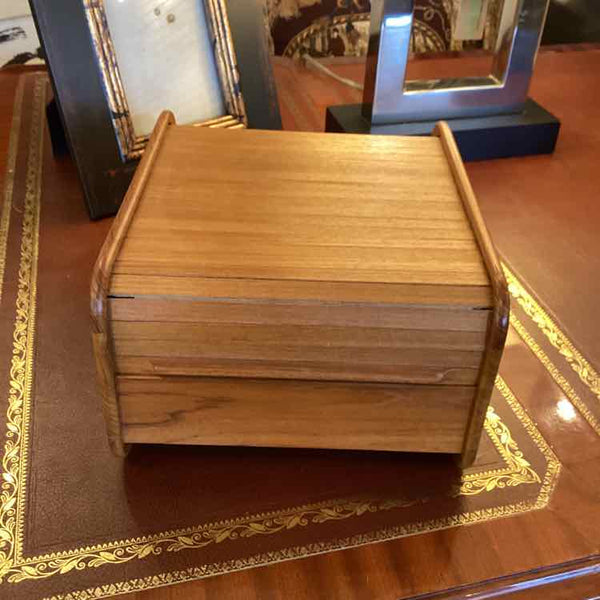 Vintage Mid Century Teak Desk Organizer