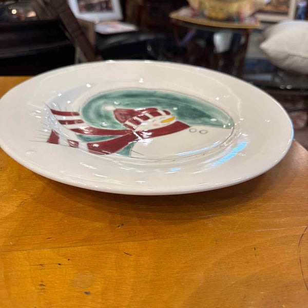 Rd "Let It Snow" Ceramic Plate