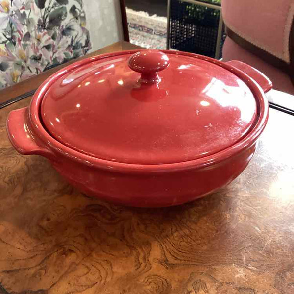 Longaberger Red Casserole Dish