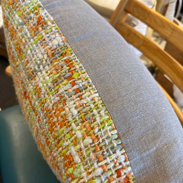 Orange And Green Down Pillow