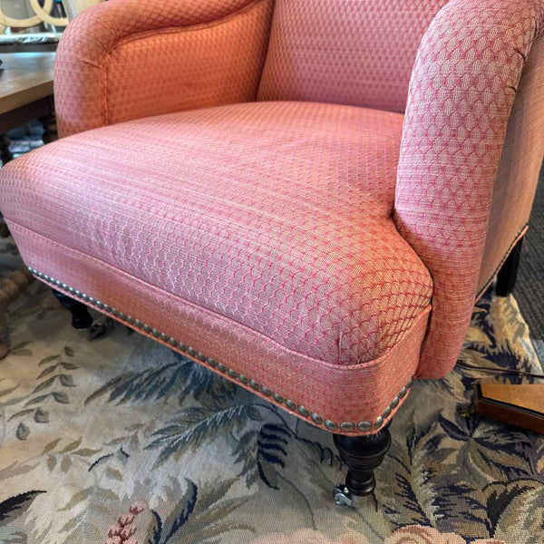 Gold/Williams Arm Chair - Cranberry