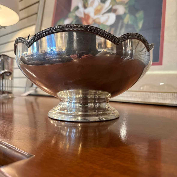 Scalloped Silverplate Bowl