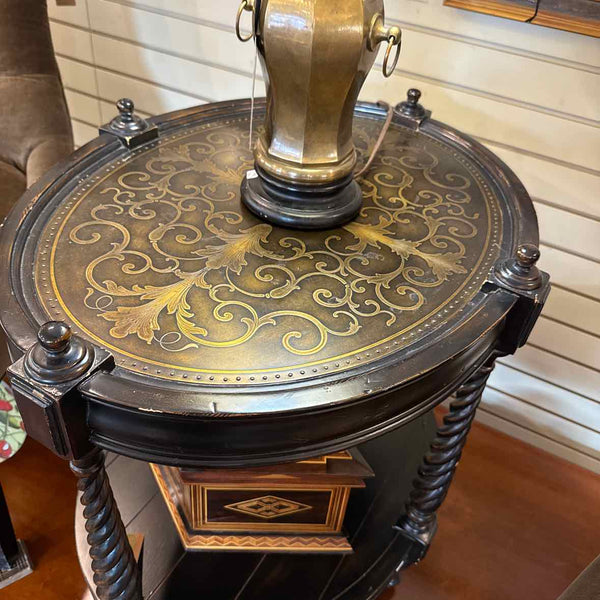 "As Is" Side Table w/Barley Twist Legs