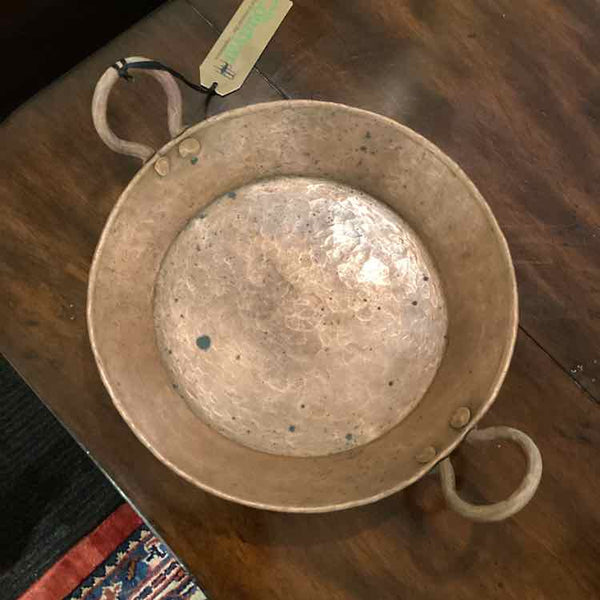 Vintage Copper Pan with Handles