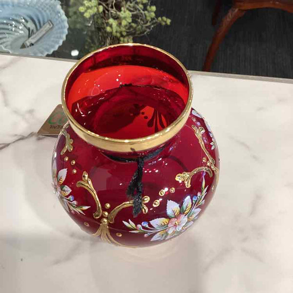 Ruby Red Bud Vase