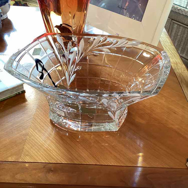 Shannon Etched Crystal Bowl