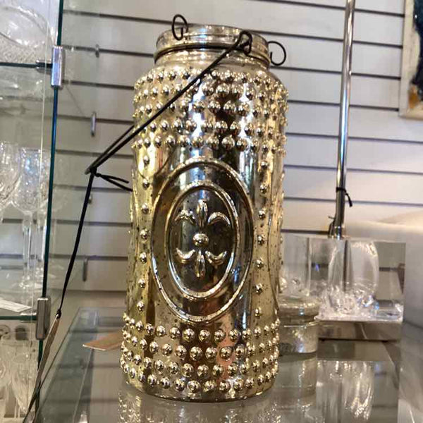 Mercury Glass Candle Holder Jar
