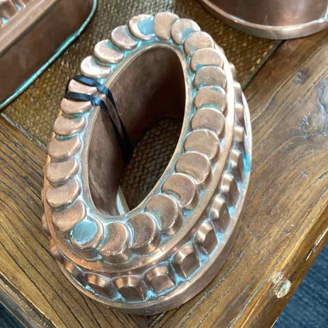 Antique Oval Copper Mold