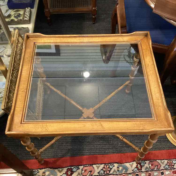 Vintage Lane Faux Bamboo Table