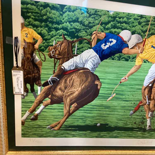 "The Last Chukker"  (Rick Rush) Numbered, Signed, Certificate