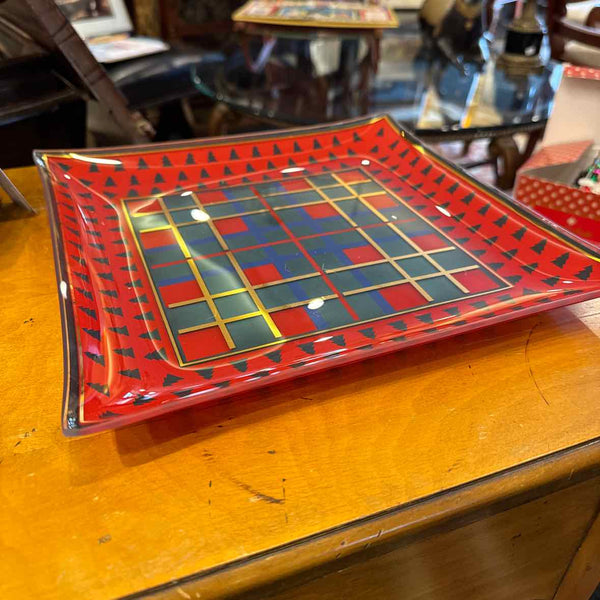 Christmas Plaid Platter