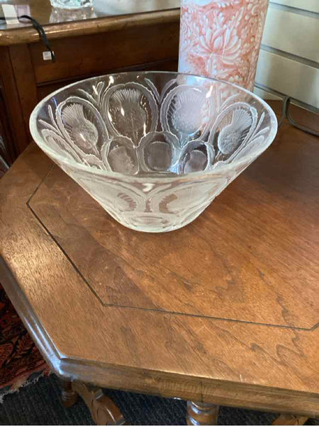 "As Is" Lalique Thistle Bowl