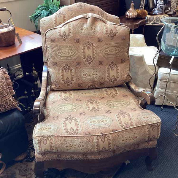Oversized Upholstered Bergere Chair