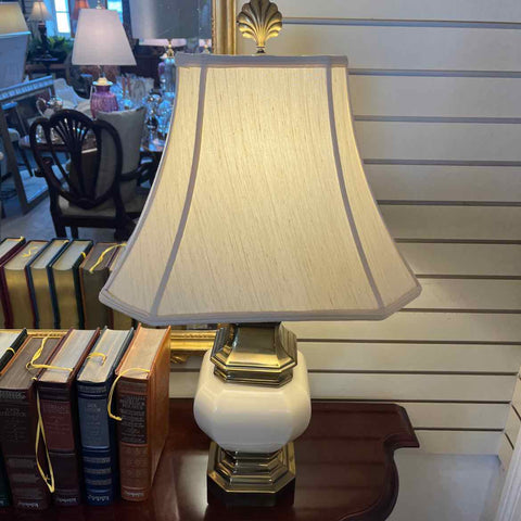 Stiffel Lamp Brass &  Porcelain