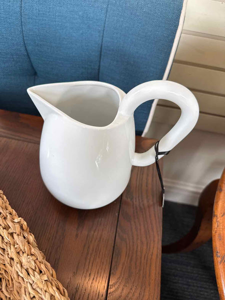 White Ceramic Pitcher