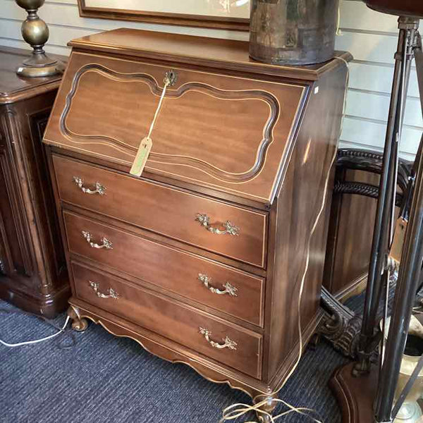 Queen Anne Three Drawer Desk