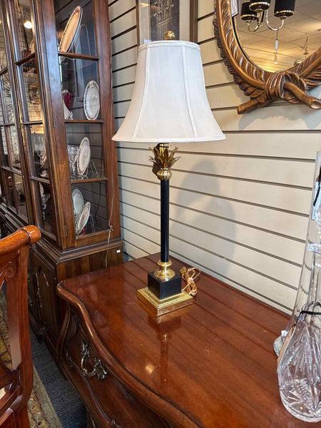 Pair Of Palm Leaf Lamps